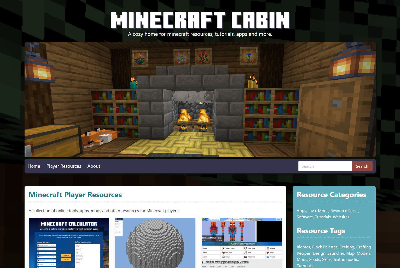 Minecraft Cabin logo